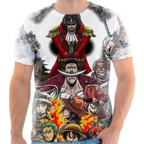 Camisa camiseta artesanal unissex anime one pice shop