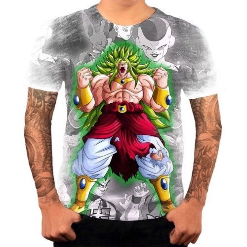 Camisa Camiseta Blusa Goku Super SSJ 3 Dragon Ball Z