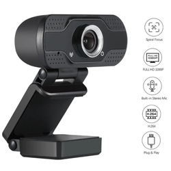 Webcam HD 1080p com microfone para videoconferência é boa?