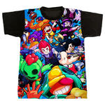 Camiseta Game - Brawl Stars - Personagens - Estampa Corrida (103)