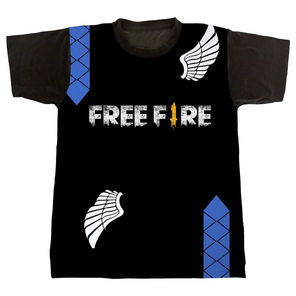 Camiseta Free Fire Mestre Clube Comix Preta em Promoção na Americanas