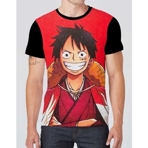 Camiseta de anime One Piece Monkey d. Luffy - modelo 4 em Promoção na  Americanas