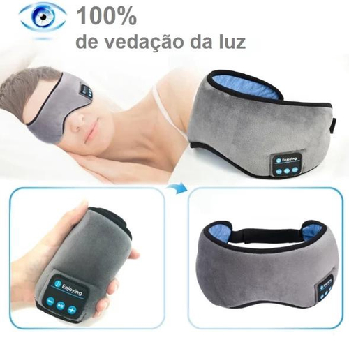 Mascara Para Dormir Tapa Olho Com Fone De Ouvido Bluetooth