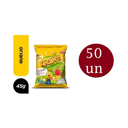 Biscoitos Salgadinhos Elma Chips cheetos requeijão Caixa c/ 50un