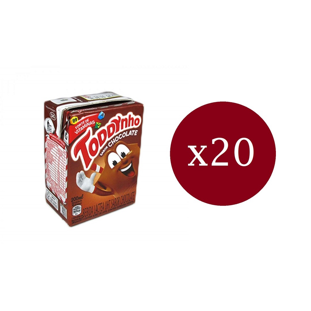 Achocolatado Toddynho 200Ml Caixa Com 20 Unidades