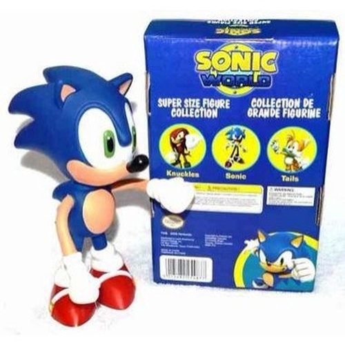 Lançamento Boneco Brinquedo Action Figure Sonic 2 Super Grande Super Size -  23cm S8