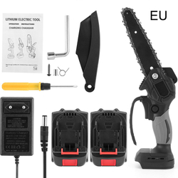 6 Mini motosserra elétrica com indicador de bateria ferramenta de marcenaria recarregável é boa?