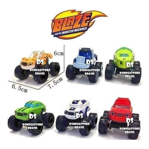 Kit Com 6 Carrinho Blaze Monster Machine Racer Fricçao - ZOOM BRINQUEDOS E  PRESENTES