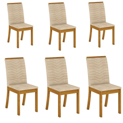Conjunto 6 Cadeiras Estofadas Isa Para Mesa de Jantar Henn é boa?