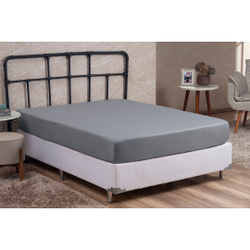 Kit 3 Lençol Solteiro avulso com Elástico liso Cama Box 30CM Altura Microfibra Premium todos cinza Menor preço em Kit 3 Lençol Solteiro avulso com Elástico liso Cama Box 30CM Altura Microfibra Premium todos cinza