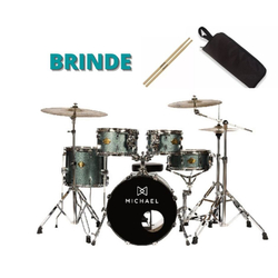 Bateria acústica michael legacy DML420 sparkle marine blue - smb Bumbo 20 Menor preço em Bateria acústica michael legacy DML420 sparkle marine blue - smb Bumbo 20