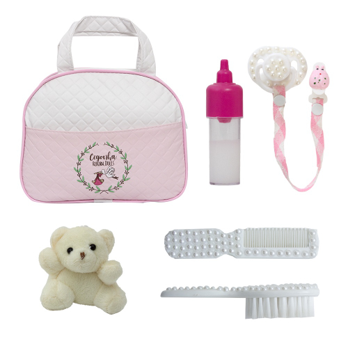 Boneca Bebê Reborn Loira Luxo Rosa Com Cílios e Mochila na Americanas  Empresas