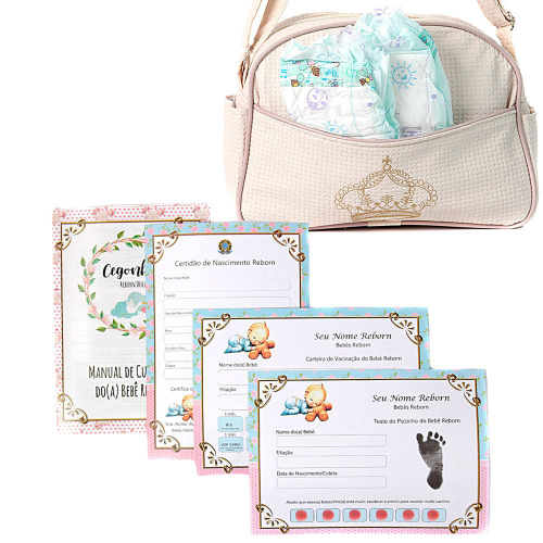 Bebê Reborn Boneca Muito Linda Com Itens Bolsa Maternidade em Promoção na  Americanas