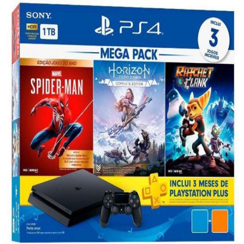 Console PlayStation 4 - Slim 1TB - Hits Bundle v3 : : Games e  Consoles