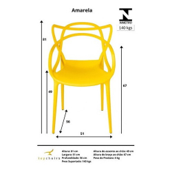 Cadeira Allegra Sala De Jantar Amarela é boa?