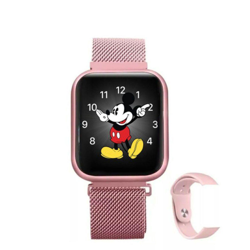 relógio inteligente smartwatch rose