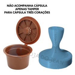Tamper Socador Cápsula Três Corações Reutilizável Café Azul é boa?