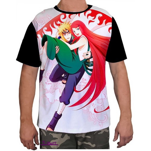 Camisa Camiseta Envio Hoje Minato Anime Desenhos Naruto 01