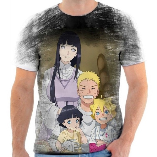 Camiseta masculina Boruto Karma Desenho Anime Otaku Camisa Blusa