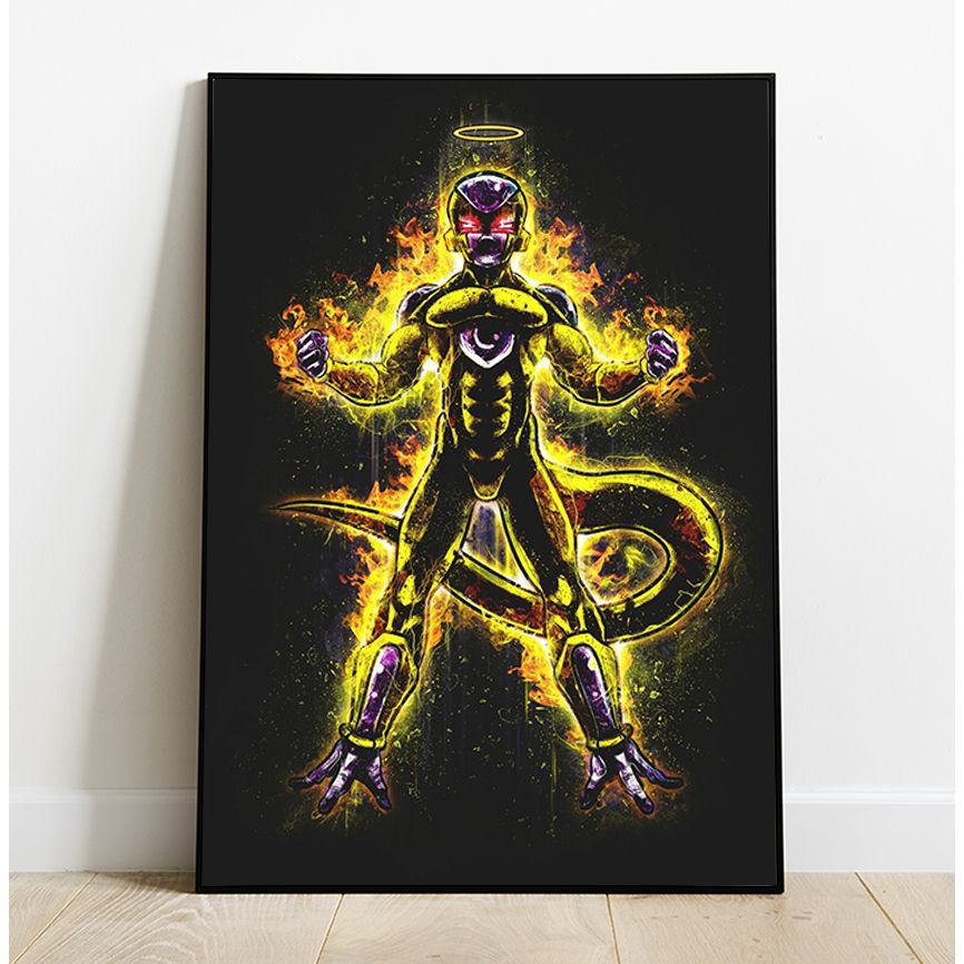 Freeza Dourado - Dragon Ball Super (Modelos 1 ao 16) 619 - Quadro