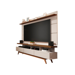 Rack com Painel 1,80 Vivare Wood Off White/Freijó TV 65 é boa?
