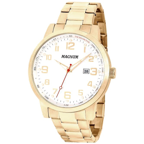 Relógio Magnum Masculino Dourado Military MA32952P - Relojoaria Invictos