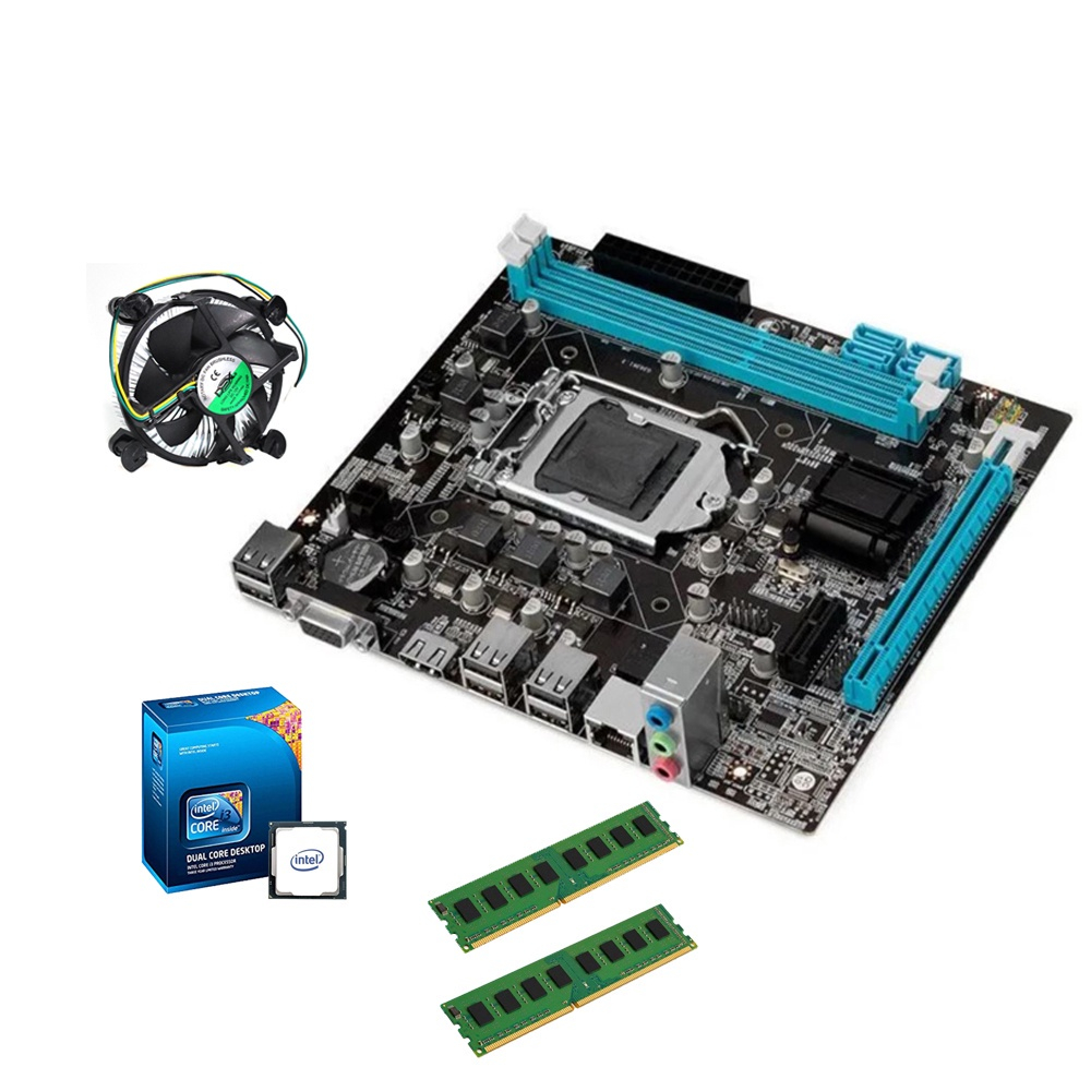 Kit Placa Mãe H55 + Processador I3 Memoria 4GB em Promoção Ofertas na Americanas Kit Placa Mãe H55 + Processador I3 Memoria 4GB em Promoção Ofertas na Americanas