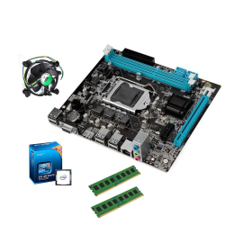 Kit Placa Mãe + Processador + Memoria Menor preço em Kit Placa Mãe + Processador + Memoria