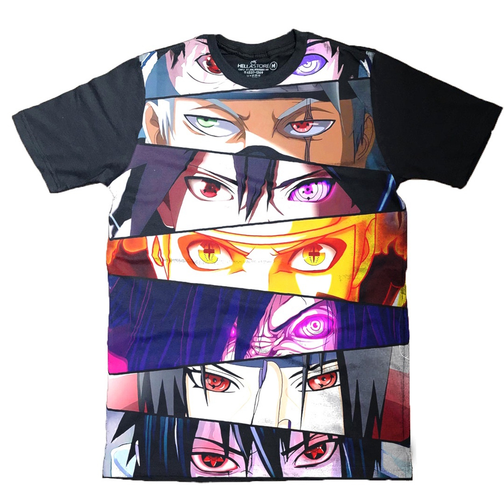 Camiseta masculina Naruto Olhos Sharingans Anime Arte Camisa Blusa Branca  Estampada em Promoção na Americanas