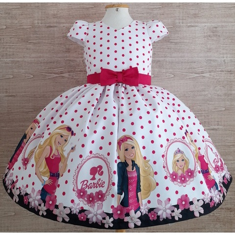 Vestido De Festa Fantasia Infantil Barbie em Promoção na Americanas