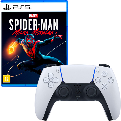 Controle Dualsense Playstation 5 - PS5 + Game Marvel's Spider-man