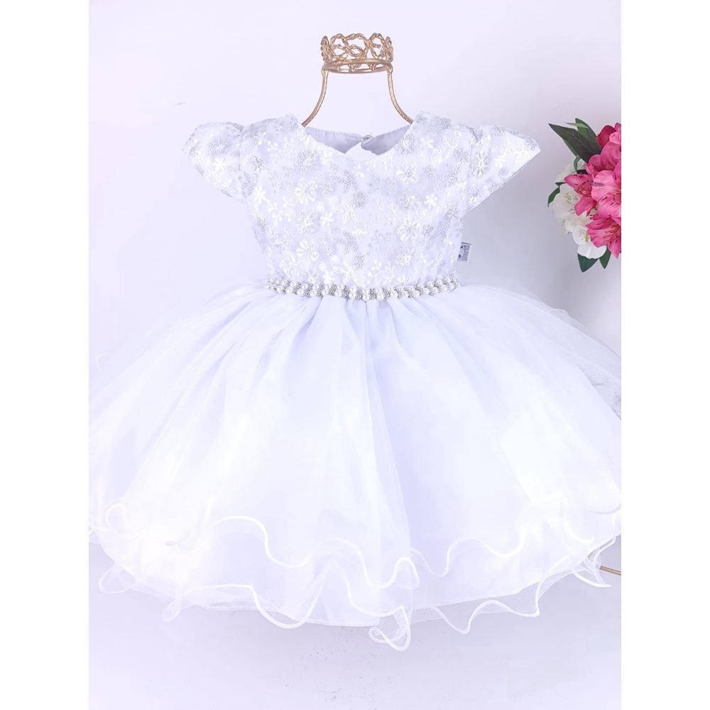 Vestido de noivinha hot sale infantil para casamento