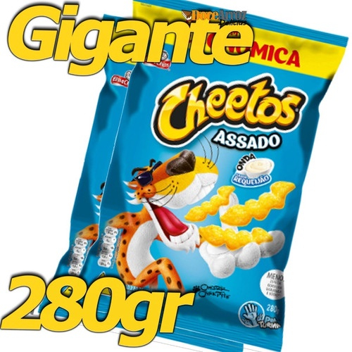 KIT COM 2 Cheetos Requeijão GIGANTE Elma chips 280G - Escorrega o