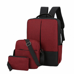 Kit de Mochila para Notebook com saída usb, Bolsa e Estojo - 3 peças é boa?