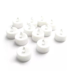 Kit 12 velas led luz amarela decorativas bateria inclusa