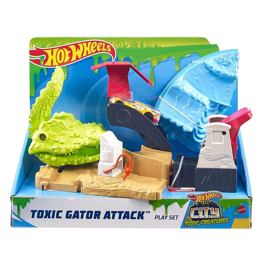 Brinquedos - Pista Hot Wheels City Ataque de Triceratops - Mattel