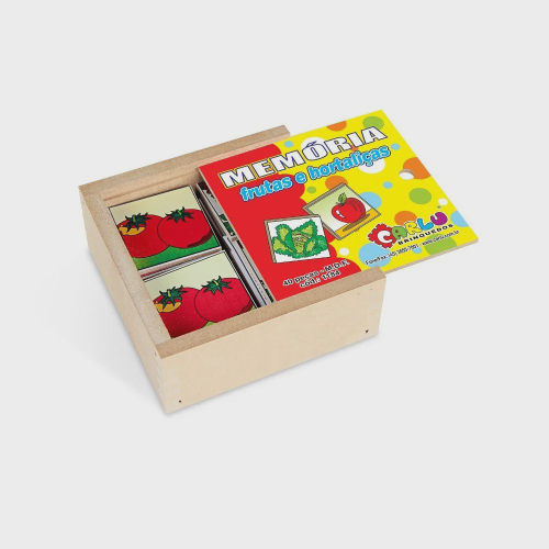 Jogo Educativo da Memória de Frutas e Legumes Infantil 0273