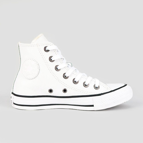 Tênis All Star Converse Preto / Branco Couro em Promoção na Americanas