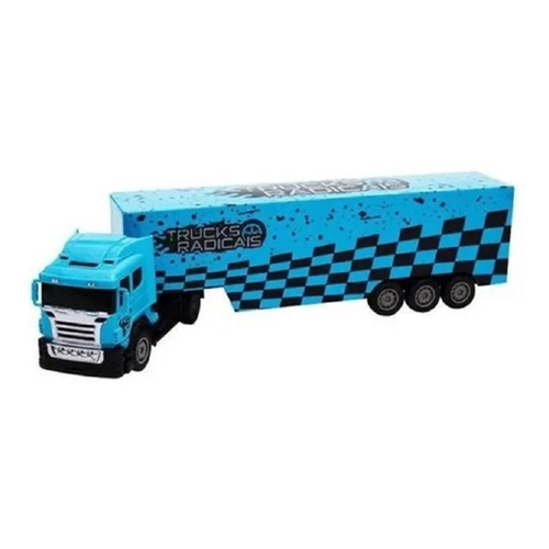 Caminhão Truck Azul Brinquedo Auto Toy Clássico Estilo Retrô no Shoptime