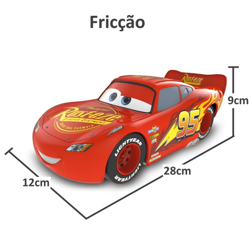 Carrinho Cars Corrida Fricção infantil Relâmpago Mcqueen Mate Disney Pixar  - ATMAS - Carrinho de Brinquedo - Magazine Luiza