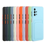Capa de Silicone para Motorola Moto G100 com Porta Cartão