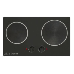 Fogão Elétrico Embutir Gourmet 2 Bocas 220V Safanelli Preto Menor preço em Fogão Elétrico Embutir Gourmet 2 Bocas 220V Safanelli Preto