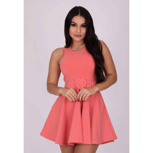 Vestido rodado best sale com cinto