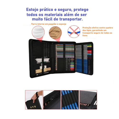 Kit Lápis De Desenho H&b Profissional 72 Pcs No Brasil Em Promoção ...