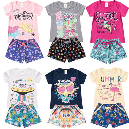 Conjuntos de verão infantil on sale