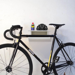 Menor preço em Suporte p/ Bicicleta Parede Pendurar Bike Madeira mdf Branco 15x30x30cm
