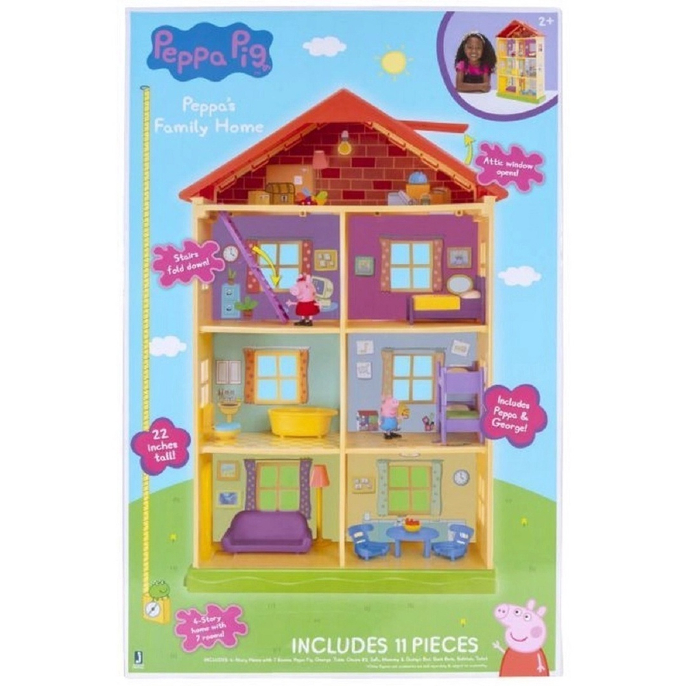 Casa De Brinquedo Da Peppa Pig George 7 Ambientes 55 Cm