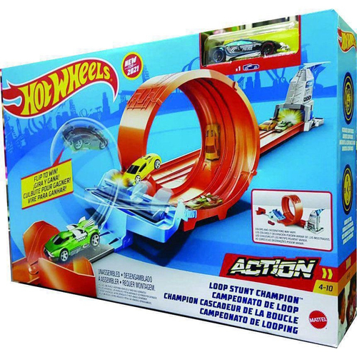 Pista Hot Wheels Campeonato De Looping 1 Carro Mattel Gtv13 - Tem