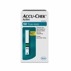 Tiras Para Controle De Glicemia Accu-Chek Active 50 Unidades Menor preço em Tiras Para Controle De Glicemia Accu-Chek Active 50 Unidades