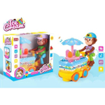 Gogogmee Carrinho De Jogo Infantil Carrinho De Brinquedo De Sorvete Para  Crianças Jogo De Papéis De Bolo Carrinho De Jogo De Bolo Conjunto De Jogo  De